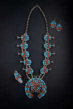 Load image into Gallery viewer, Sun of Stars Squash Blossom Necklace Set