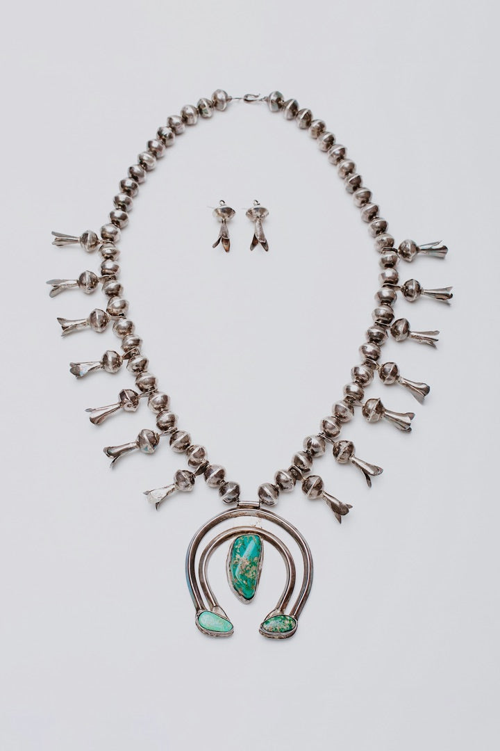 Navajo squash blossom set sale