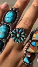 Load image into Gallery viewer, Flower Child Turquoise Ring (middle ring)
