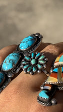 Load image into Gallery viewer, Flower Child Turquoise Ring (middle ring)
