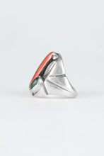 Load image into Gallery viewer, Jubilee Vintage Coral Turquoise Ring
