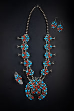 Load image into Gallery viewer, Sun of Stars Squash Blossom Necklace Set
