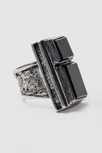 Load image into Gallery viewer, Prism Onyx and Coral Ring
