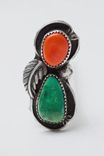 Load image into Gallery viewer, Holt Coral and Turquoise Ring
