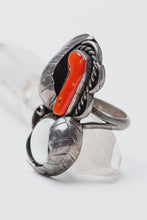 Load image into Gallery viewer, Glow Coral and Mother of Pearl Ring
