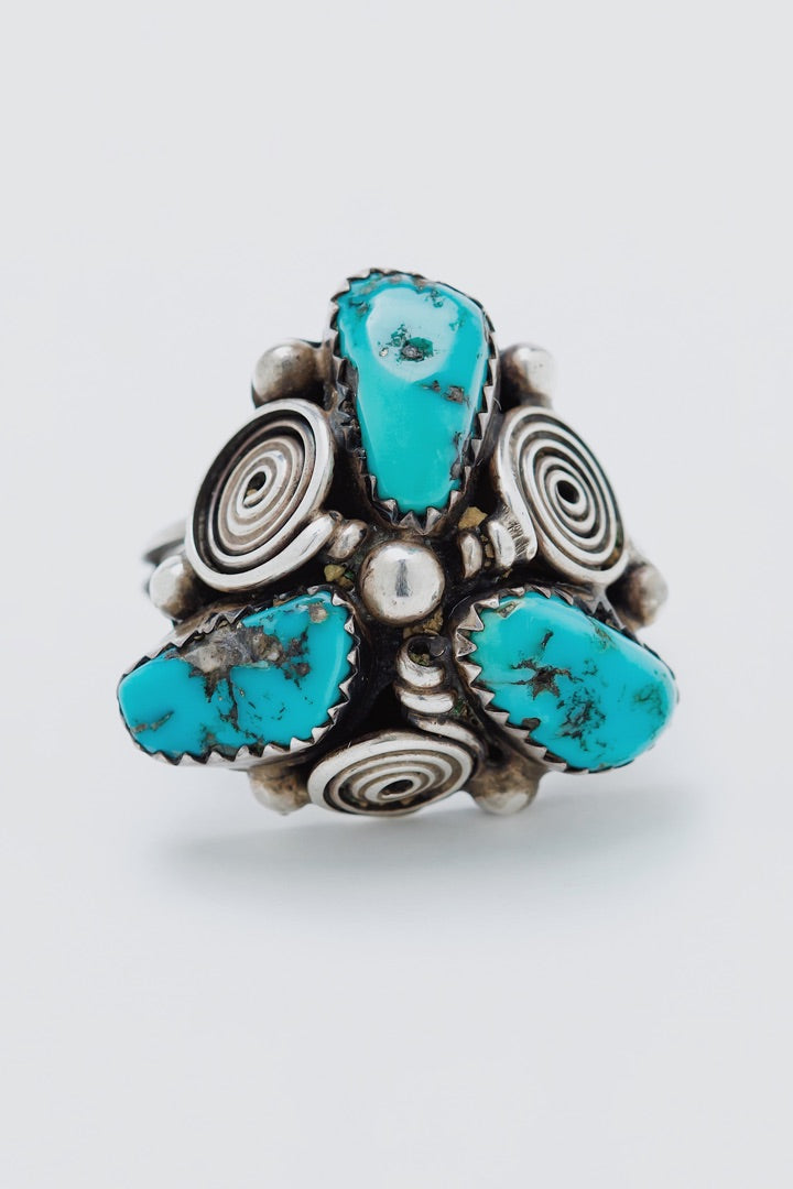 Clover Turquoise Ring