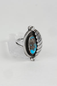Shadow Blue Turquoise Ring
